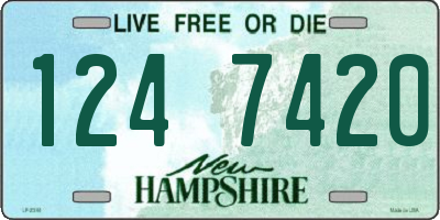NH license plate 1247420