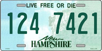 NH license plate 1247421