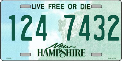NH license plate 1247432