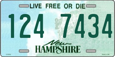 NH license plate 1247434