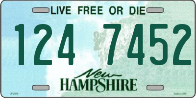 NH license plate 1247452