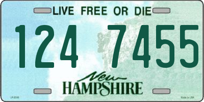 NH license plate 1247455