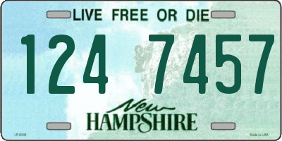 NH license plate 1247457