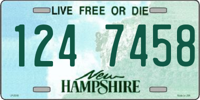 NH license plate 1247458