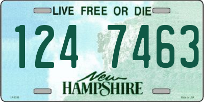 NH license plate 1247463