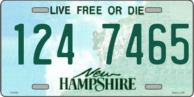 NH license plate 1247465