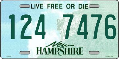 NH license plate 1247476