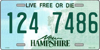 NH license plate 1247486