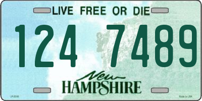 NH license plate 1247489
