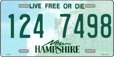 NH license plate 1247498