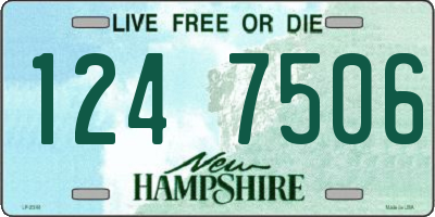 NH license plate 1247506