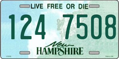 NH license plate 1247508