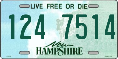 NH license plate 1247514