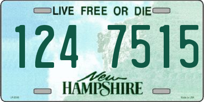 NH license plate 1247515