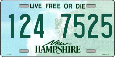 NH license plate 1247525