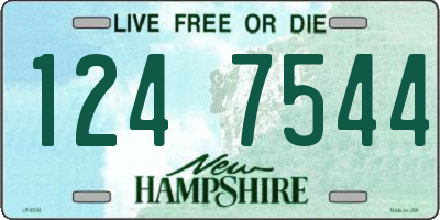 NH license plate 1247544