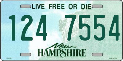 NH license plate 1247554