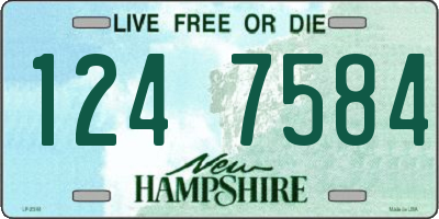 NH license plate 1247584