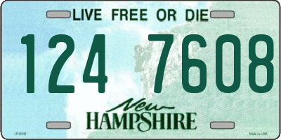 NH license plate 1247608