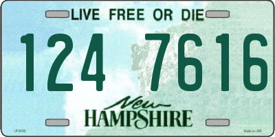 NH license plate 1247616