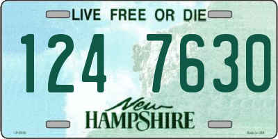 NH license plate 1247630