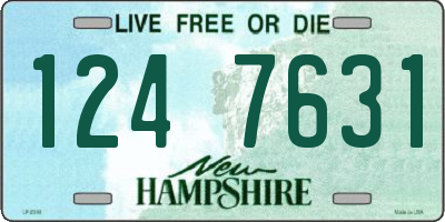 NH license plate 1247631