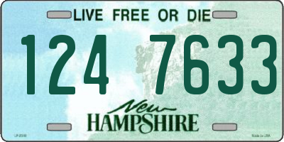 NH license plate 1247633