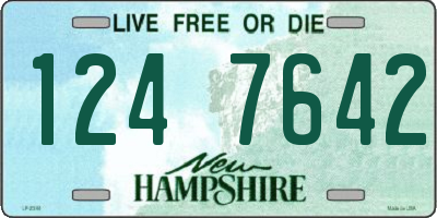NH license plate 1247642