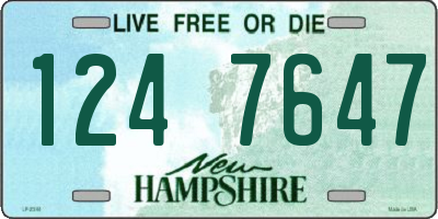 NH license plate 1247647
