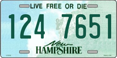NH license plate 1247651