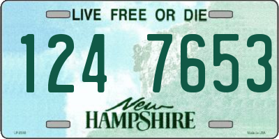 NH license plate 1247653