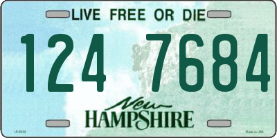 NH license plate 1247684