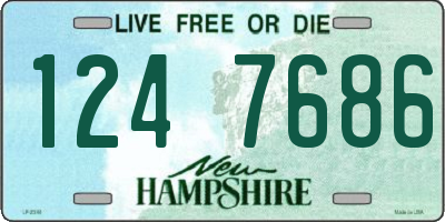 NH license plate 1247686