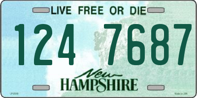 NH license plate 1247687