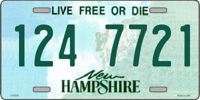 NH license plate 1247721