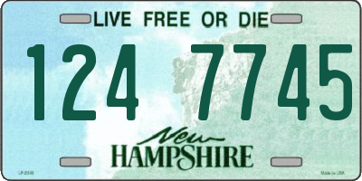 NH license plate 1247745