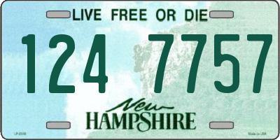 NH license plate 1247757