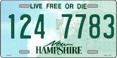 NH license plate 1247783
