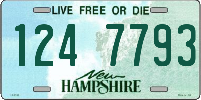 NH license plate 1247793