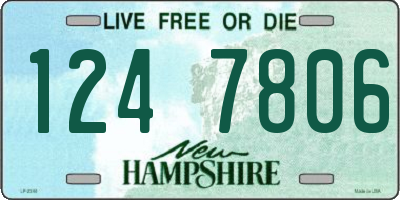 NH license plate 1247806