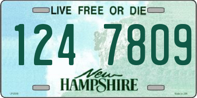 NH license plate 1247809