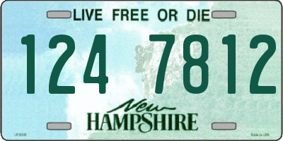 NH license plate 1247812