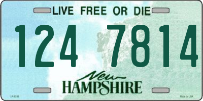 NH license plate 1247814