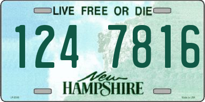 NH license plate 1247816