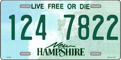NH license plate 1247822