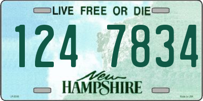 NH license plate 1247834