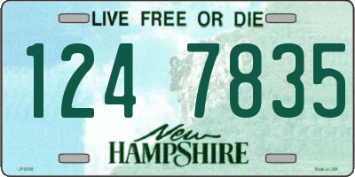 NH license plate 1247835