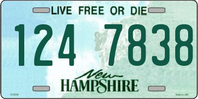 NH license plate 1247838