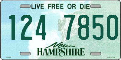 NH license plate 1247850