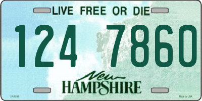 NH license plate 1247860